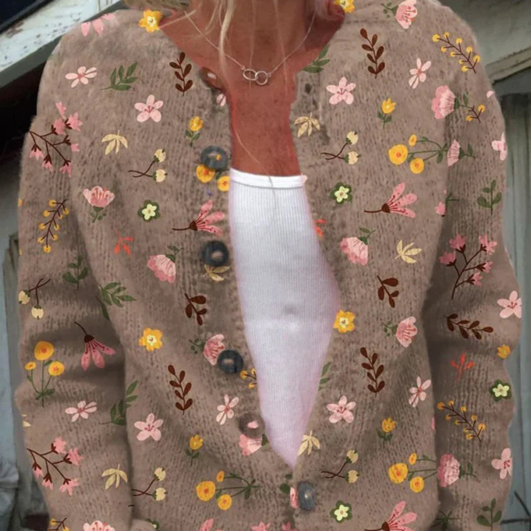 Cardigan Fleuri Douceur Printanière Pour Femme